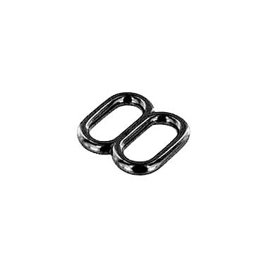 Black Chrome Dbl Loop Strap Adjuster