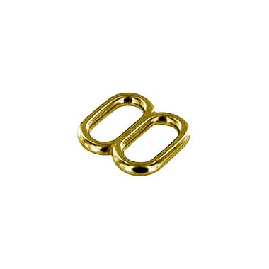 Brass Dbl Loop Strap Adjuster