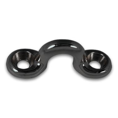 Black Chrome Plated Alloy Mounting Loop
