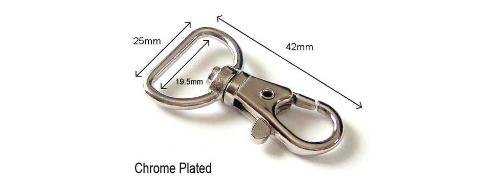 Chrome Clasp (bag of 10)