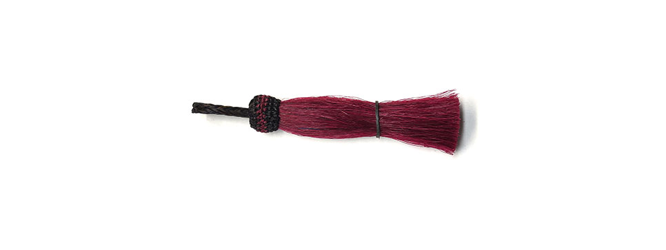 Wine Horsehair Tassel