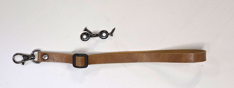 Marble Llama Leather Wrist Strap